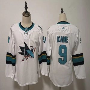 Kinder San Jose Sharks Eishockey Trikot Evander Kane #9 Weiß Authentic